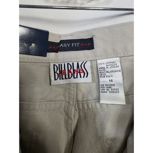 Bill Blass Jeans Easy Fit Classic Fit Beige Pants Size 14 Average New with Tags - Picture 5 of 5